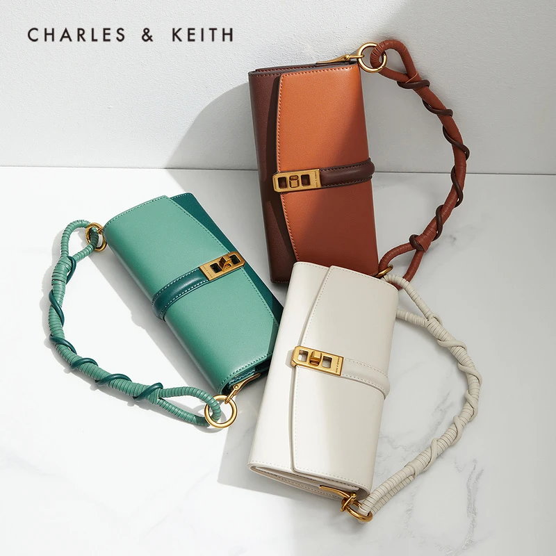 CHARLES＆KEITHНовинка на летом 2021 CK6 10701123 Женский тканый портативный кошелек