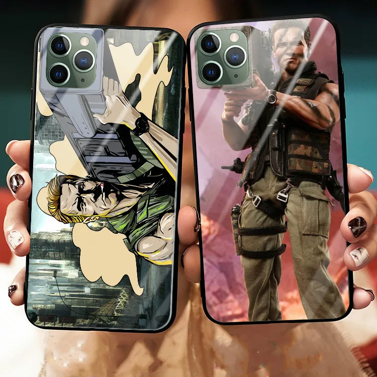 Для apple iPhone 11 Pro Max Commando 1985 пленка Arnold Schwarzenegger meme закаленное стекло Мягкий