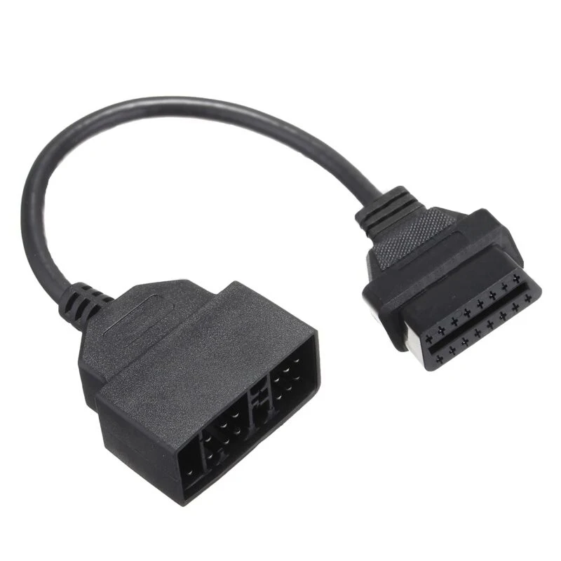 

Metal Adapter Cable Black Converter Automotive Diagnostic Tools Useful