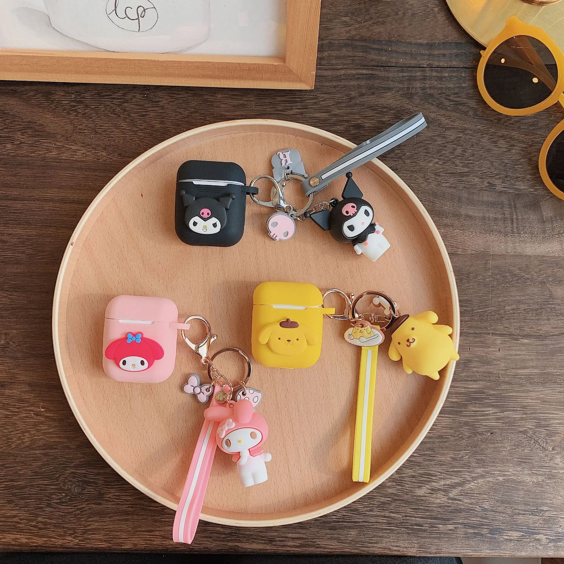 Милый мультфильм koomi Марка pom-Pom Purin My Melody ударопрочный корпусы гарнитурные для Apple Airpods 1/2 силиконовый защитный чехол для наушников