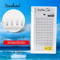 seashine volume lashes pre made fans short stem eye lashes extension 0 070 10 cd 8 15mm lashes extension