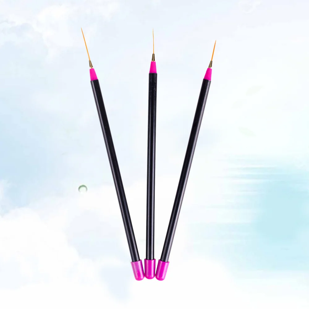 

3PCS Dotting Painting Drawing Liner Polish Brush Tool Nail Art Pen Brush Pen Tools Striping Liner Salon Tool