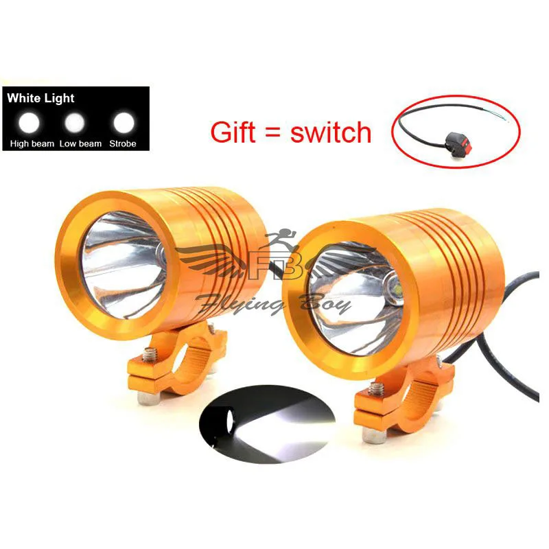 Мотоцикл U3 СВЕТОДИОДНАЯ головная лампа светильник вождения Точечный 30 Вт 1200LM 12-60V