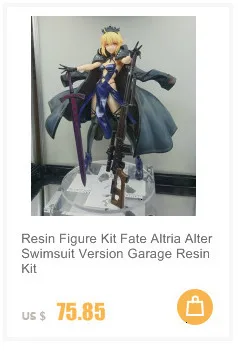 Каучуковая Фигурка Набор 1/6 Fate Saber в униформе с гамбургером Неокрашенный гараж Смола модель комплект