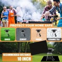 fireproof mat fireplace brazier fireproof cloth outdoor bbq barbecue lawn protection mat waterproof durable heat resistant