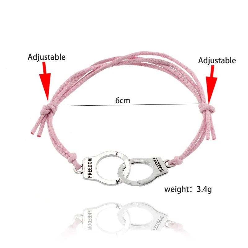 

Vintage Adjustable Handmade Bracelet Men Jewelry Handcuffs Charm Bracelet for Women Accessories Friendship Girl Couple Bracelets