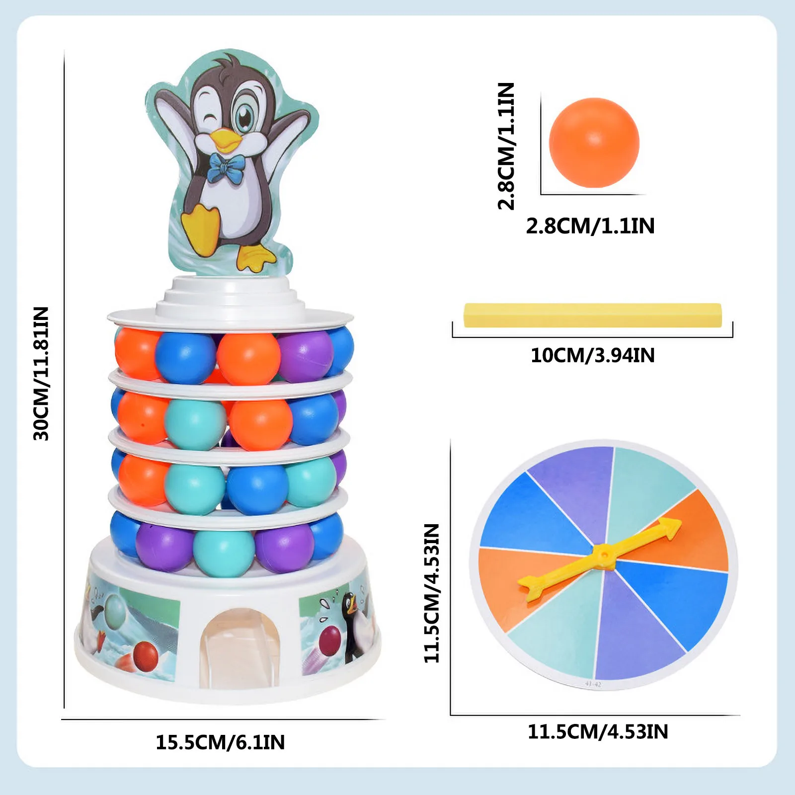 Интерактивная игровая площадка для мультиплеера Пингвин лыжный мяч родителей и