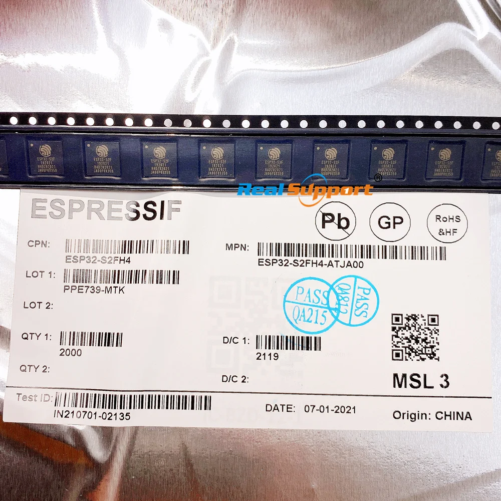 ESP32-S2FH4 2 4 ГГц Wi-Fi SoC 320 КБ SRAM и 128 Кб ROM одноъядерный 32-разрядный микросхема MCU - купить