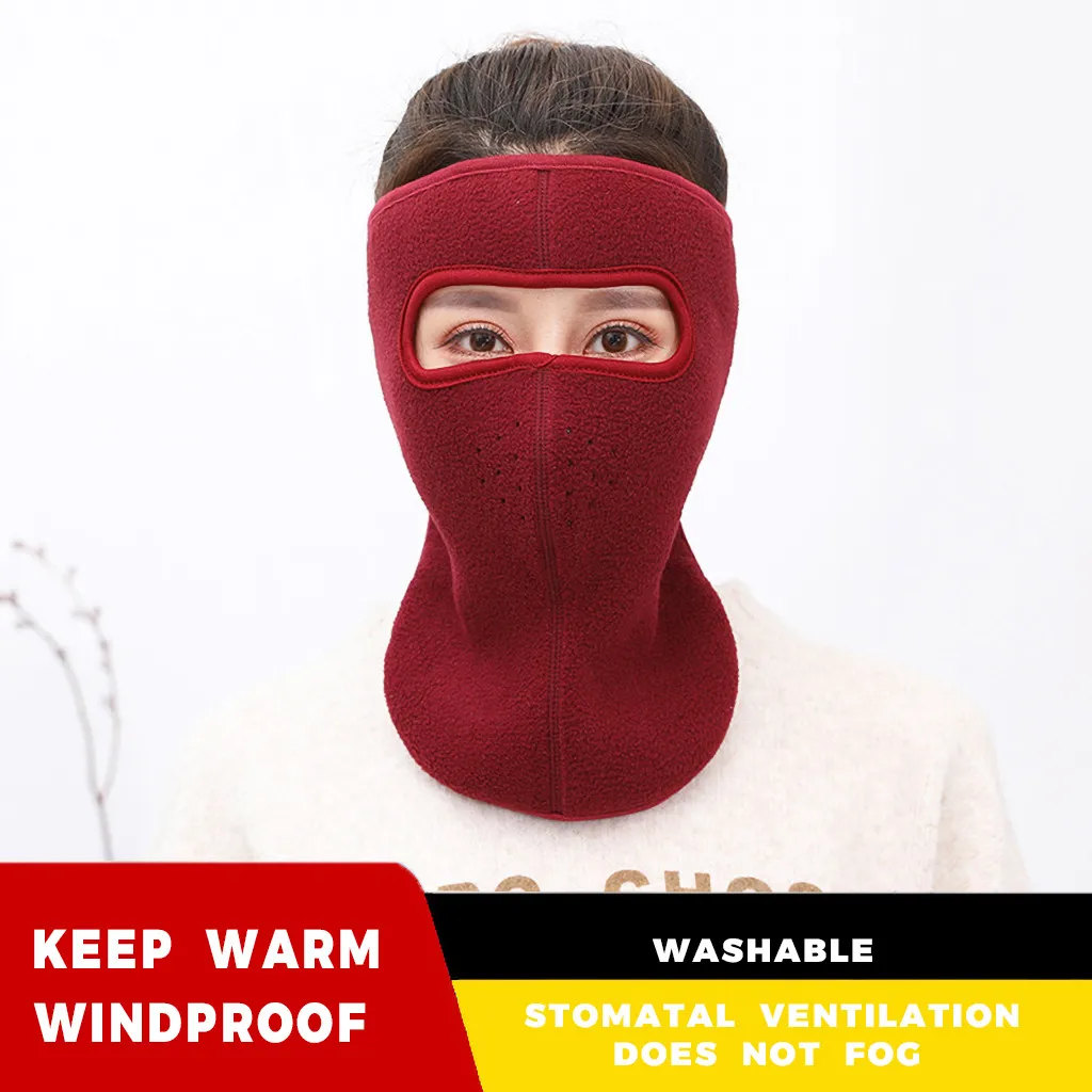 Мужская и женская зимняя теплая маска флисовые наушники для катания на лыжах