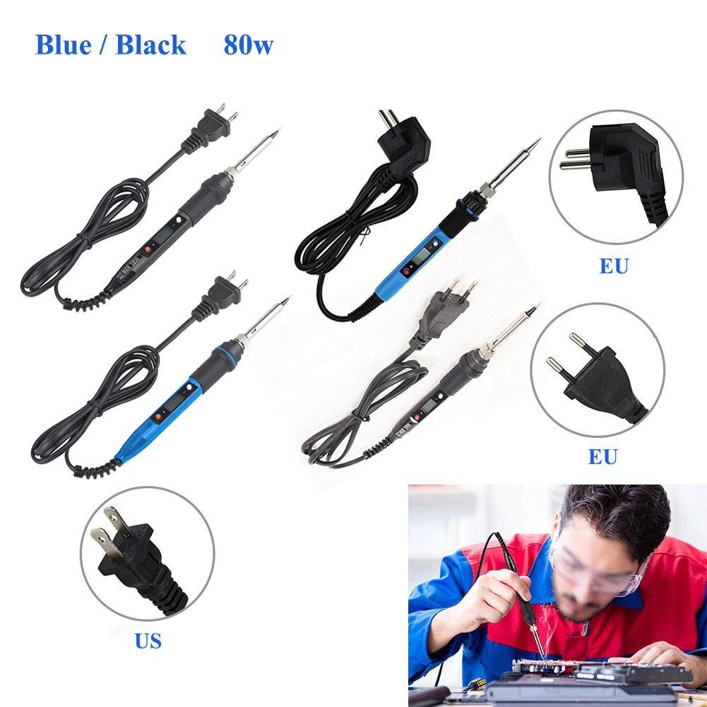 

Electric Soldering Iron Adjustable Temperature 80W Welding Set Tool 110/220V
