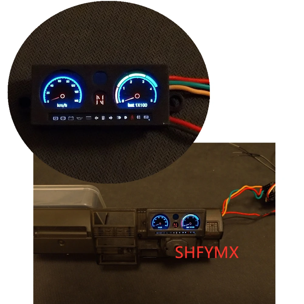 

Электронная приборная панель салона кабины привода для CAPO SIXER1 JIMNY, Радиоуправляемый гусеничный автомобиль, светодиодный цифровой дисплей, ...
