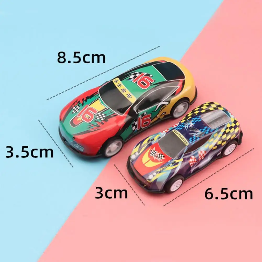 

Car Mini Cartoon Metal Alloy Color Shell Sliding Fun Prize Toy U5J7