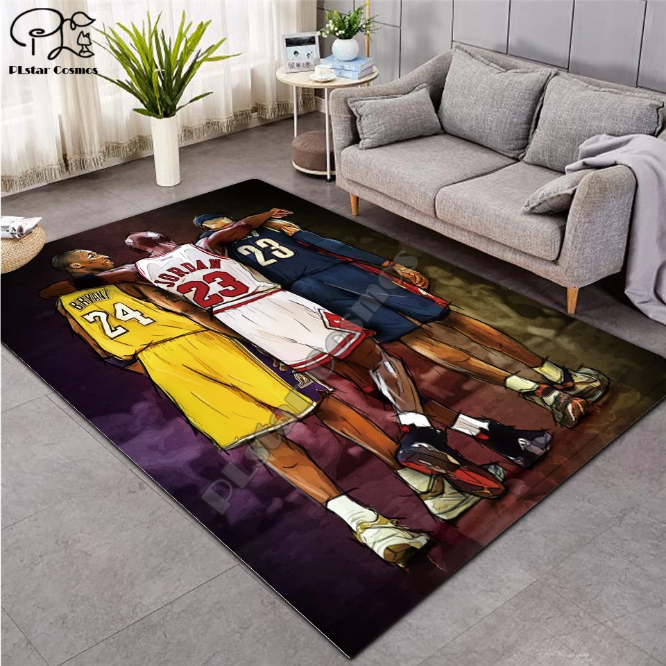 Lowered Basket Selebriti Karpet 3d Dicetak Karpet Lorong Keset Kamar Mandi Anti Slip Karpet Kamar Anak