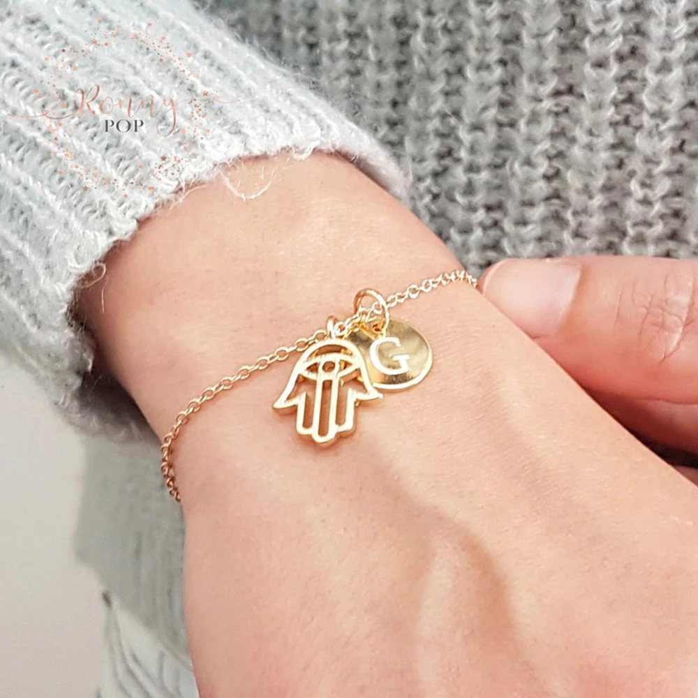 FYW персонализированные модные из нержавеющей стали Хамса подвеска в форме руки