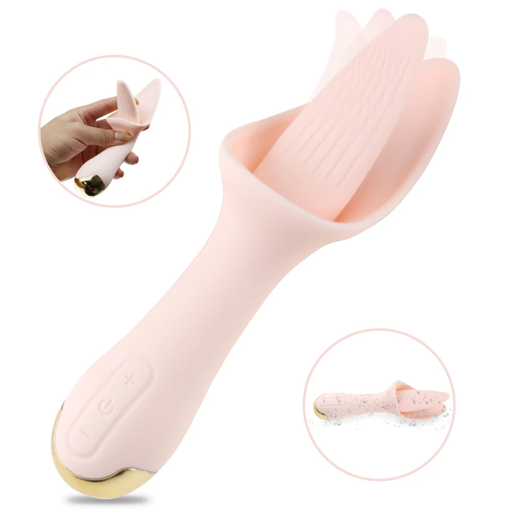 Довольно большой язык G Spot Licking вибратор Messager Вагинальный Анальный стимулятор 30
