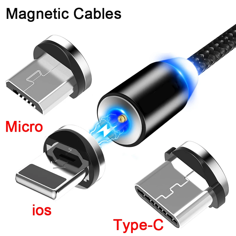 Универсальный Магнитный кабель для Xiaomi huawei всех телефонов Micro Jack хорошего качества 3A провод для быстрого заряда основной кабель Поддержка OTG
