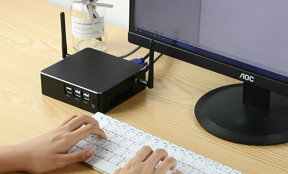 XCY 7-го поколения Intel Core i3 7100U i5 7200U i7 7500U мини-ПК 4K HDMI NUC USB3.0 WiFi DDR3 ram Windows 10 микро настольный компьютер
