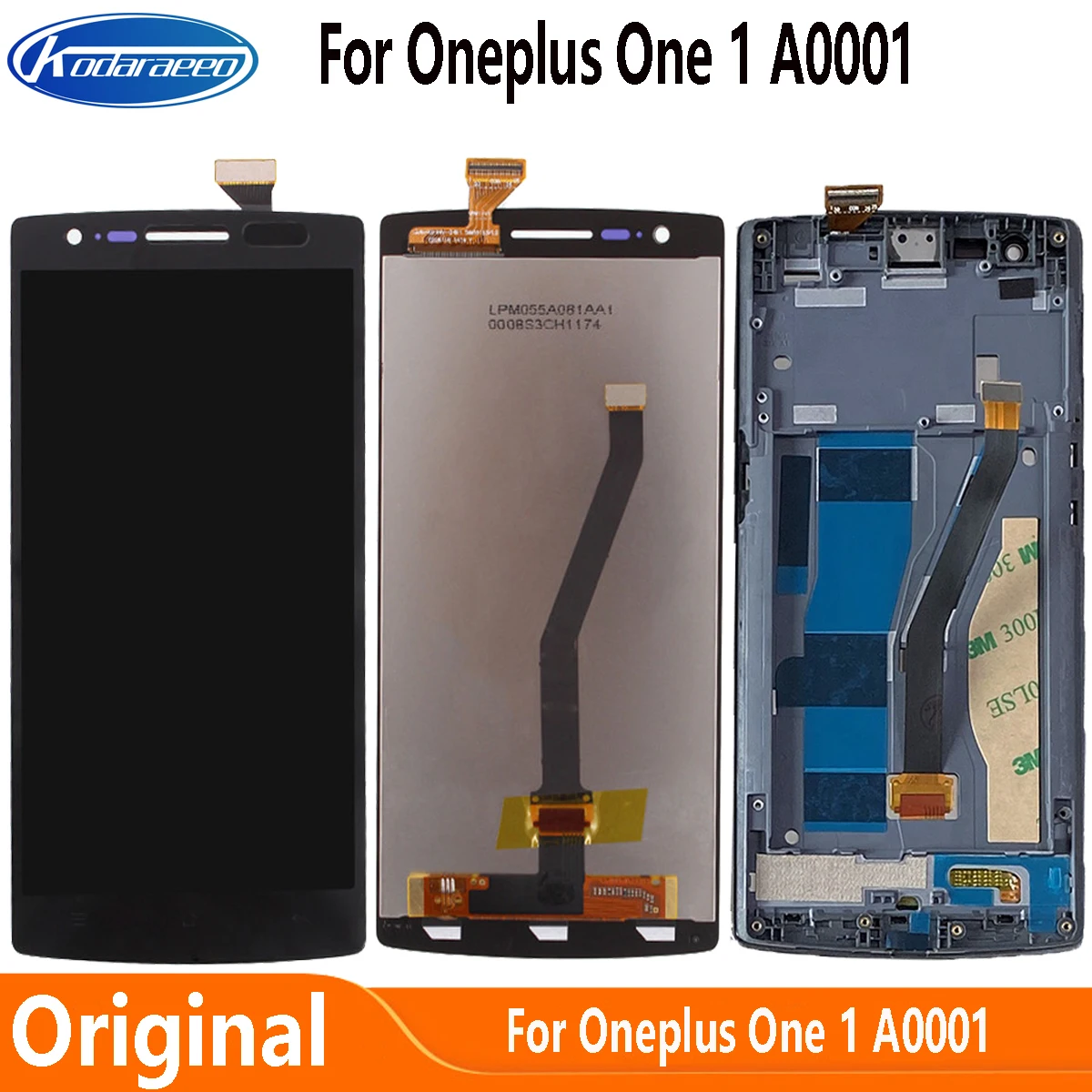 

5.5" For OnePlus One OnePlus 1 A0001 LCD Screen Touch Display Panel Digitizer With Frame Replacement Parts