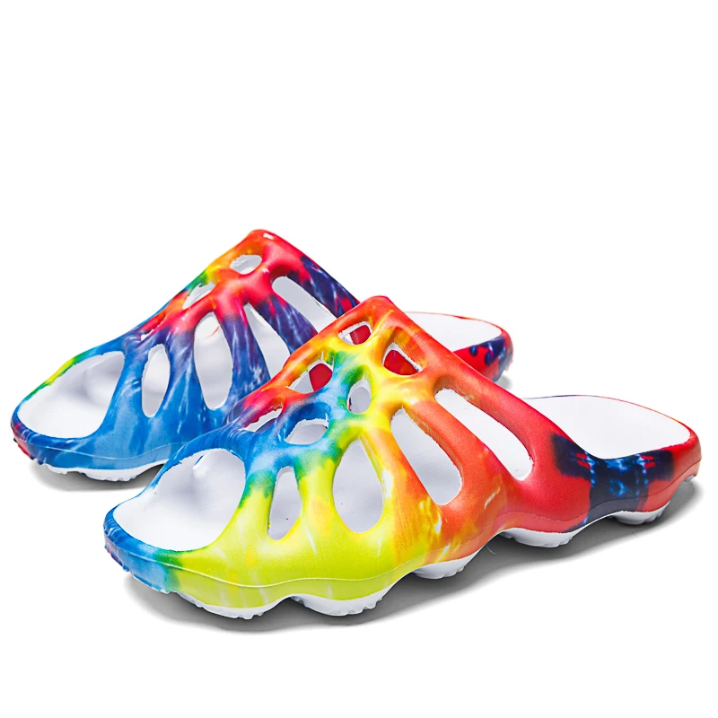

New Tropical Cool Flip Flops Men Summer High Quality Heavy Beach Slippers Rainbow Colors Fashion Man Indoor Shoes Zapatos Hombre