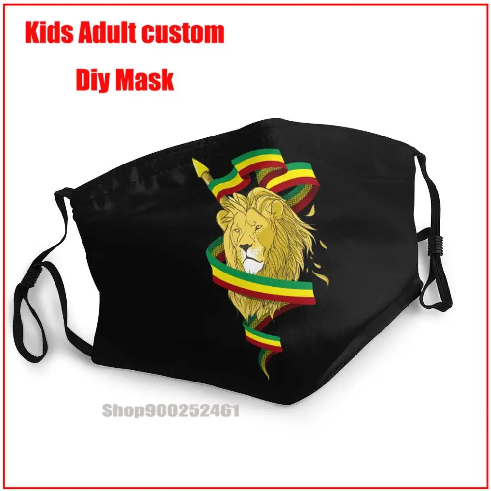 

Reggae Lion Zion Rasta Lion DIY mascarillas de tela face mask washable mouth mask cotton mascarillas de tela lavables con filtro