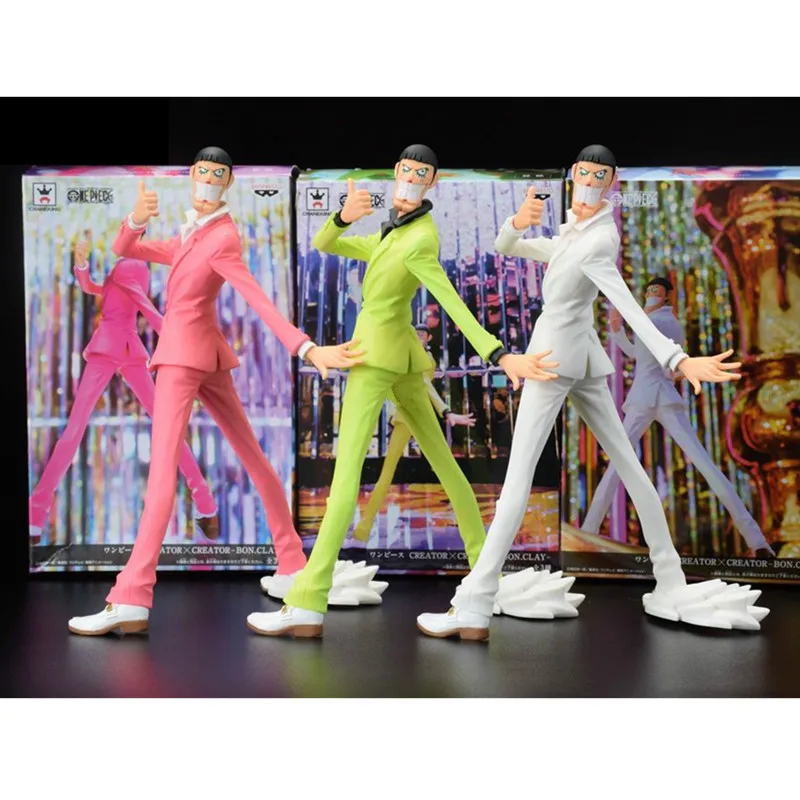 

8" One Piece Bentham Baroque Works Mr.2 Clone-Clone Fruit Golden Cat Sticker Original VersionPVC Action Figure Toy BOX 20CM Q362