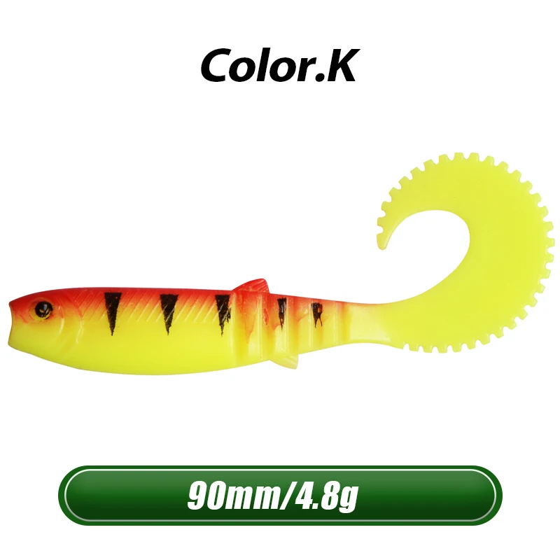 72K 3.15in 3D Shad Swimbait для рыболовных приманок, подходит для всех видов буровых снастей, приманки, искусственные приманки - Цвет: 72K