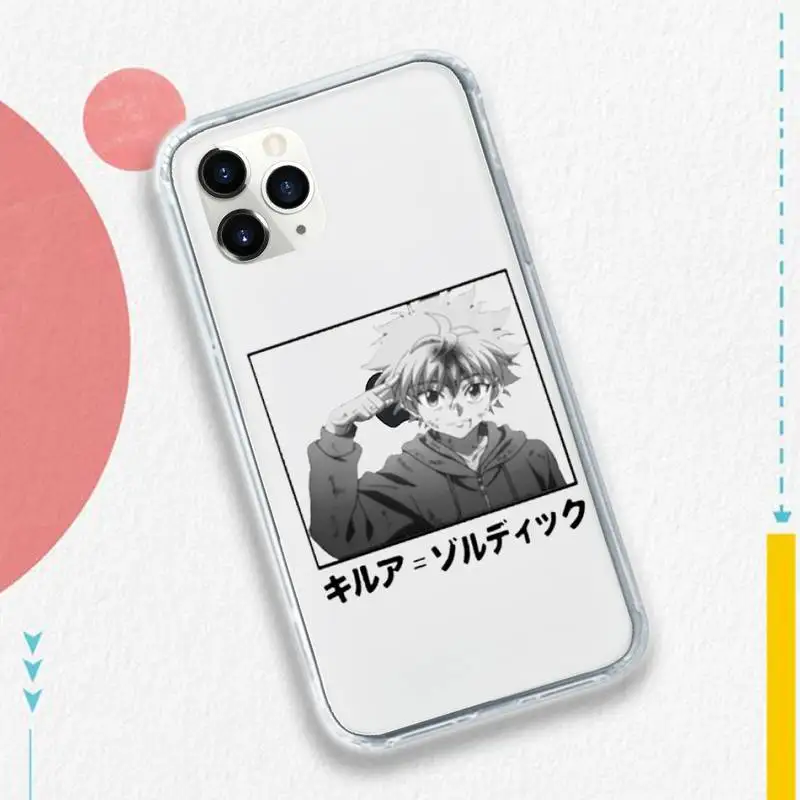 

Hunter X Killua Zoldyck Anime Phone Case Transparent soft For iphone 5 5s 5c se 6 6s 7 8 11 12 plus mini x xs xr pro max