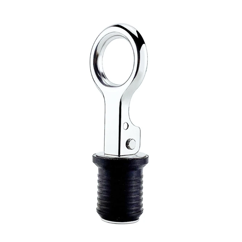 

2021 New Drain Plugs Stainless Steel Handle Boat Marine Circle Handle Drain Plug for Hull
