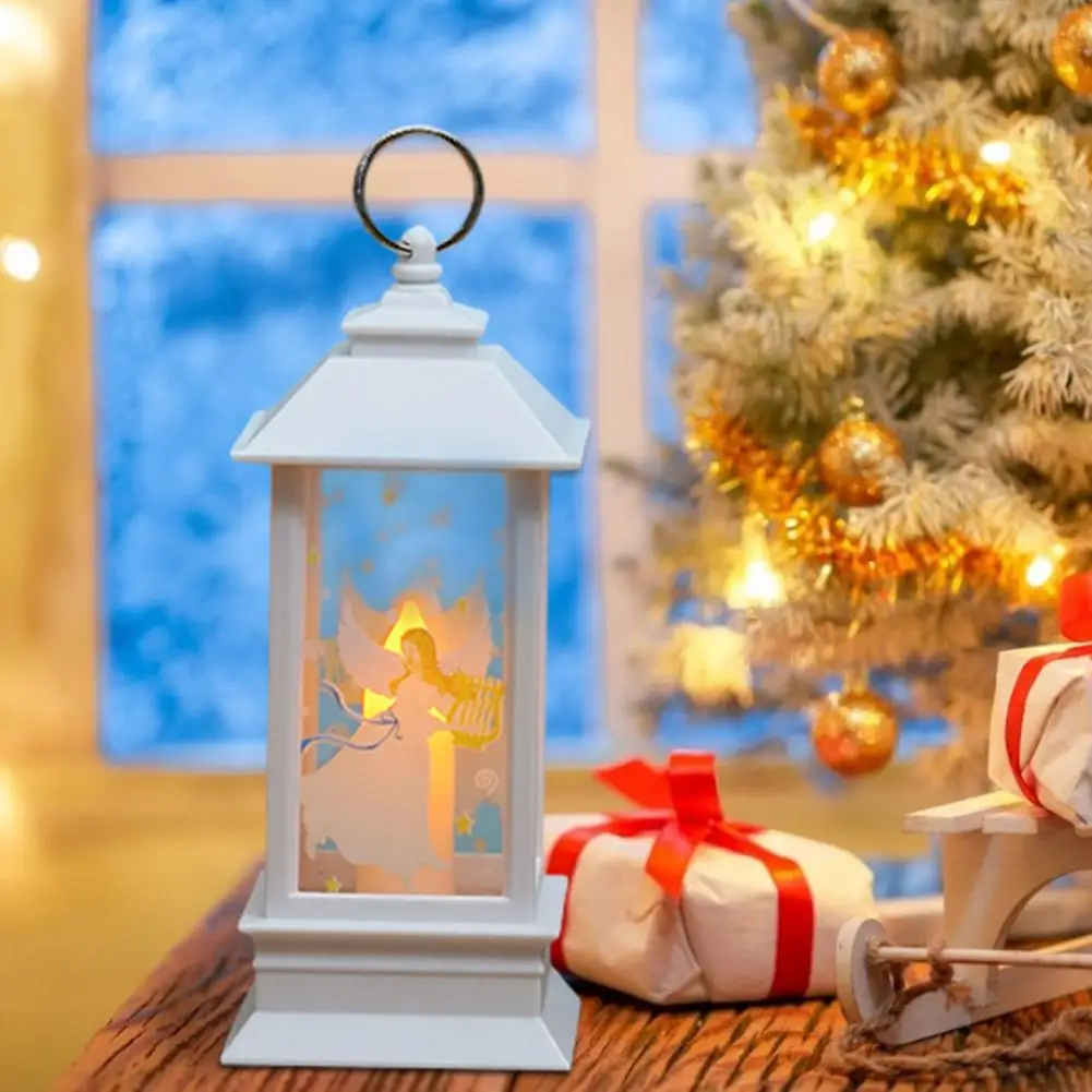 

Christmas Led Electronic Candle Light White Warm Light Christmas Wind Lantern For Porch Tree Shop Window Wall Hanging Decor