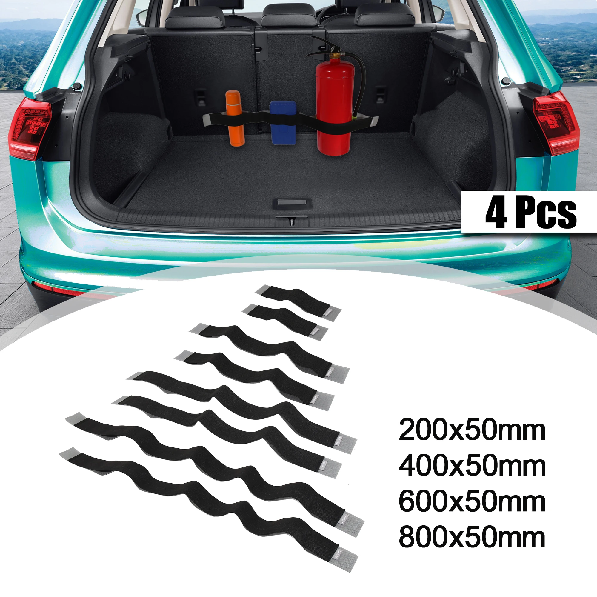 Автомобильный органайзер для багажника X Autohaux 4 шт. ремня повязка на ремне