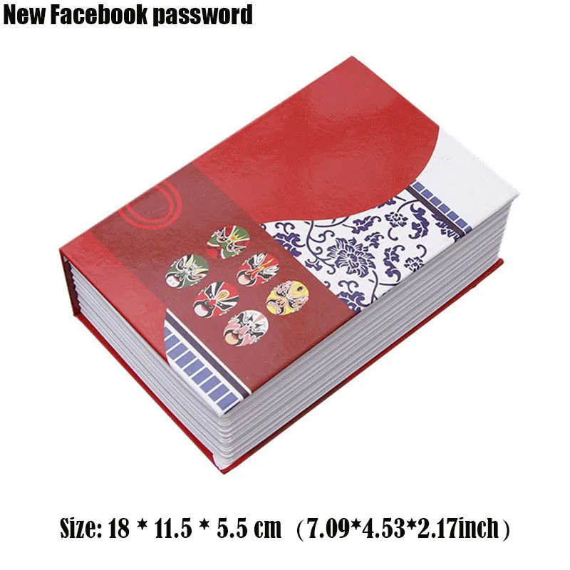 New Facebook Креативная книга оригинальная Банкомат копилка деньги Сейф депозит деньги кассовый ящик монета alcancia Сейф депозит пароль копилка для детей - Цвет: New Facebook