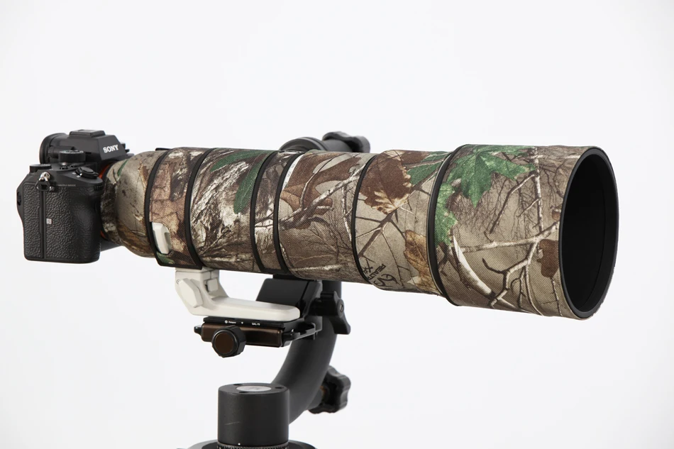ROLANPRO Nylon wasserdichte Linse Camouflage Regenschutz für Sony FE 200–600 mm F5,6–6,3 G OSS Objektiv Schutzhülle Guns Kleidung – Detail 33