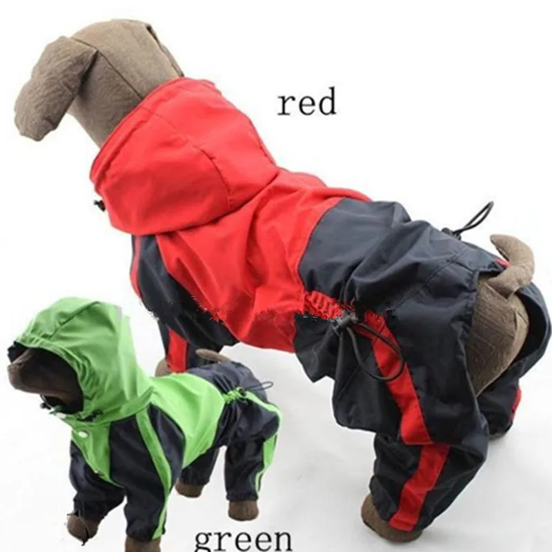 

Hot selling pet Dog Raincoat with hat small dog clothes puppy dog jumpsuit clothing pet clothes waterproof pet products hooded