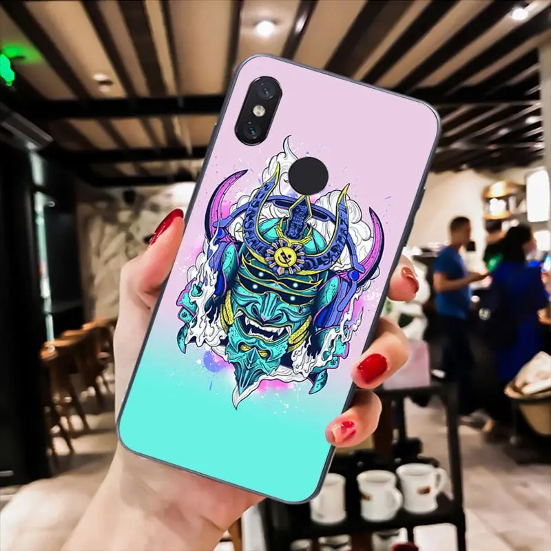 Чехол для телефона MaiYaCa Japanese samurai oni mask Xiaomi mi5 6 A1 A2 Lite Mi9 9SE mi8lite F1 Mix2 2S Max2 3|Бамперы| |