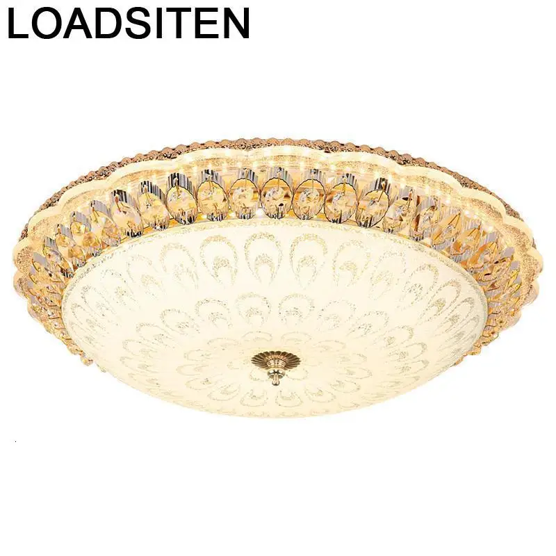 Промышленный Декор Светильник Блеск лампа с плафоном Lampara Techo Plafondlamp Plafonnier Crystal