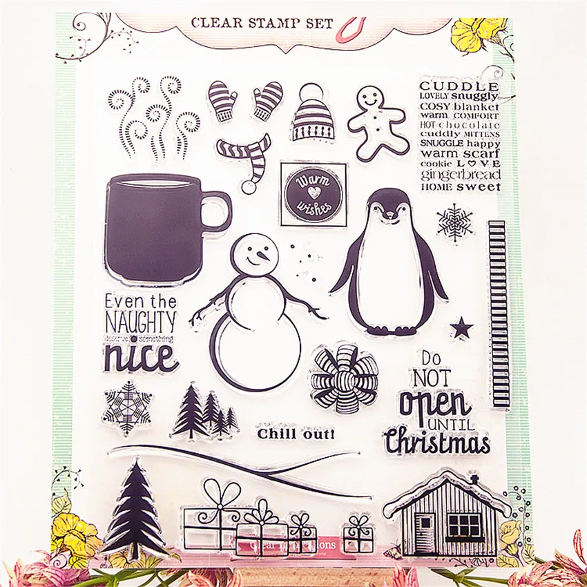 Горячая распродажа Прозрачный штамп Пингвин/силиконовая фотобумага DIY альбом