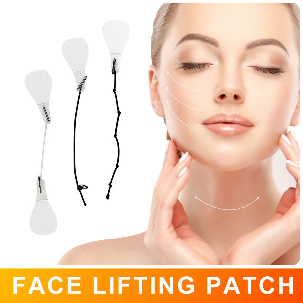 

40 шт./компл. невидимые тонкие наклейки для лица V-образной формы, линия лица, морщины, обвисшая кожа, лифтинг лица, быстрое подтягивание подбородка, клейкая лента
