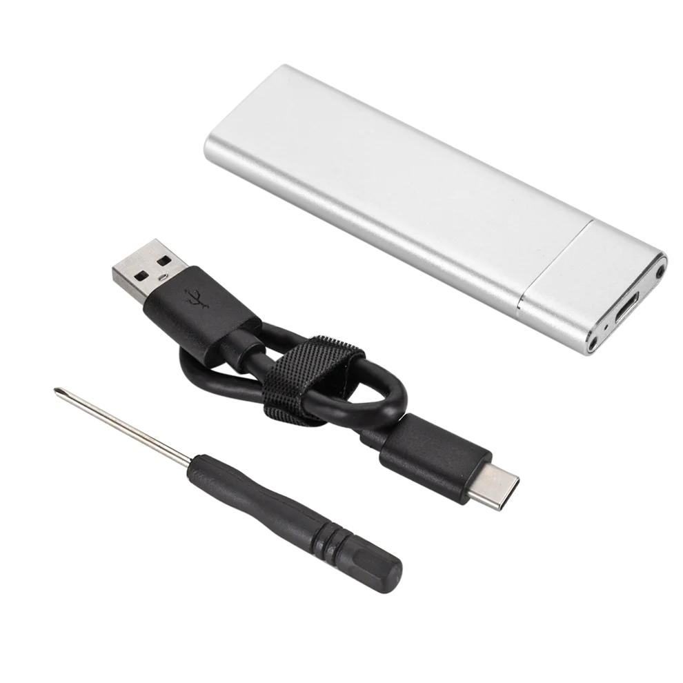 USB 3.1 to M.2 NGFF SSD Mobile Hard Disk Box Type C Adapter Card External Enclosure Case for m2 SATA 2230/2242/2260/2280 | Электроника