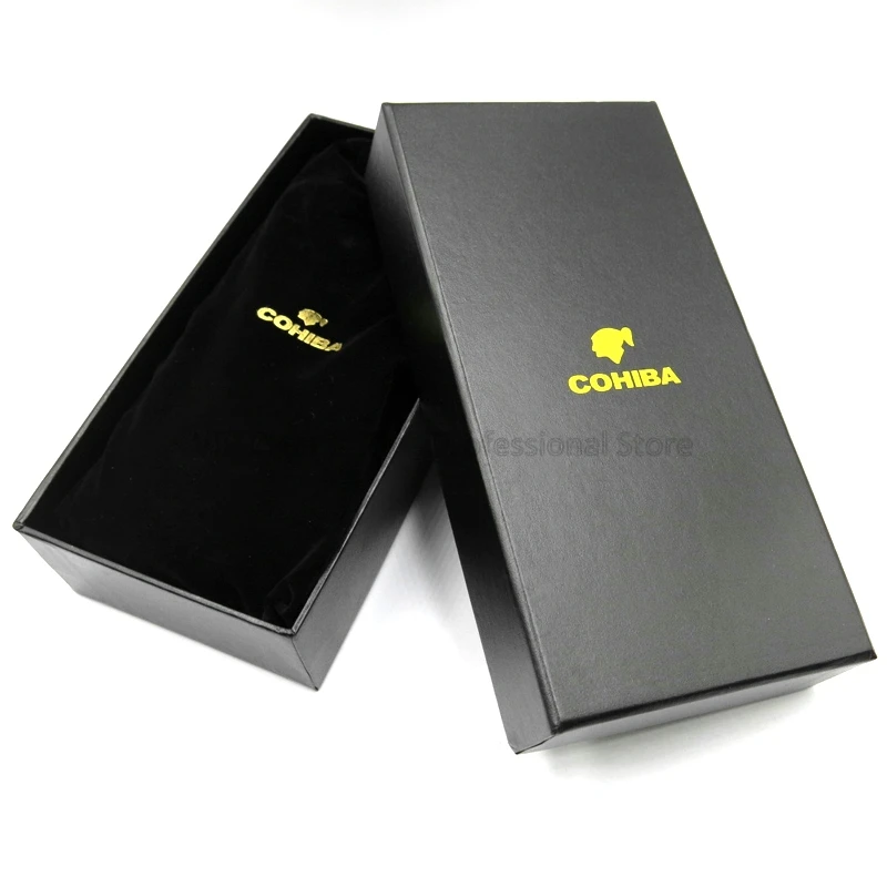 COHIBA Подлинная Регулируемая кедровая древесина 3 туба портсигар Humidor сигары
