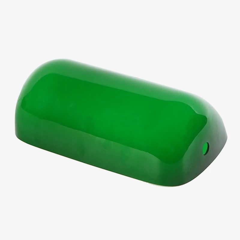 

Green GlassBankers Bright Lamp Cover Bankers Lamp Glass Shade Cased Replacement lampshade