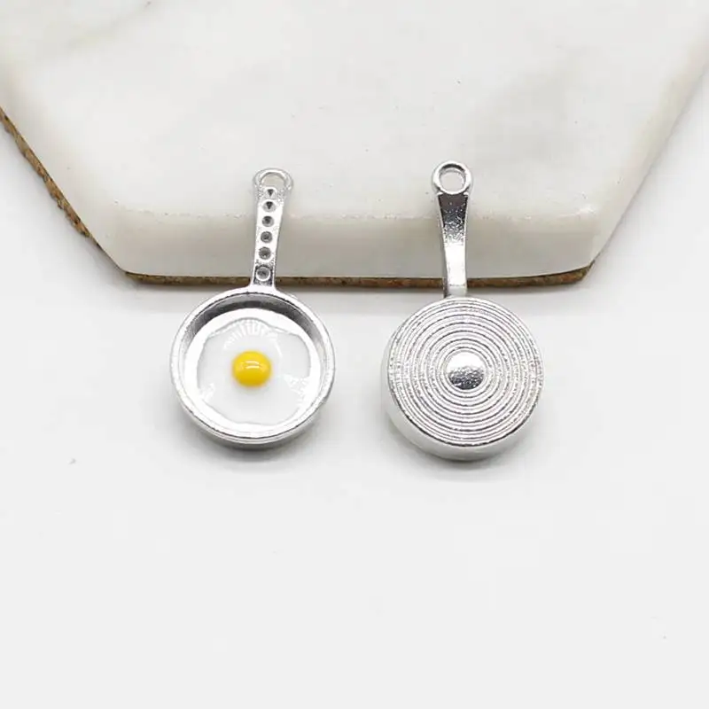 4 шт секс дикие ювелирные изделия кулон древнее серебро яйцо жареная Подвеска из