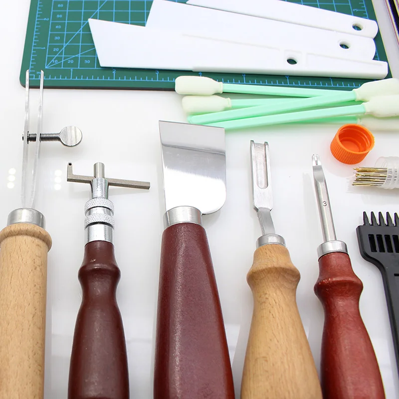 Кожаные рабочие инструменты ремесло резки мат Вощеная трэд Нидл обрезки машина