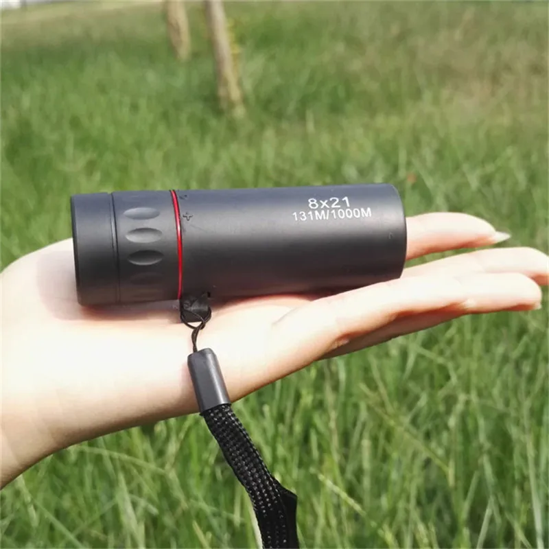 8x21 Регулируемый Оптический Водонепроницаемый Портативный монокулярный