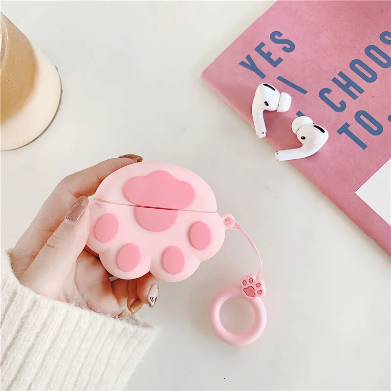 

Case For Apple AirPods Pro Cute cartoon stone statue Soft Silica gel Earphone Protective For AirPods1 3Accessories Cover