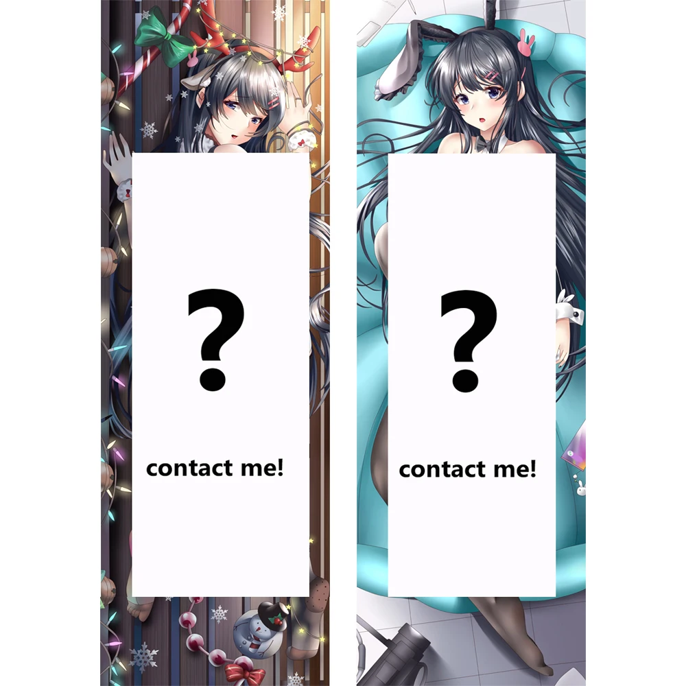 

Наволочка дакимакура раскала из аниме «не мечтает кролика», длинная наволочка в полный рост, сексуальная Наволочка-Подушка Loli Sakurajima Mai