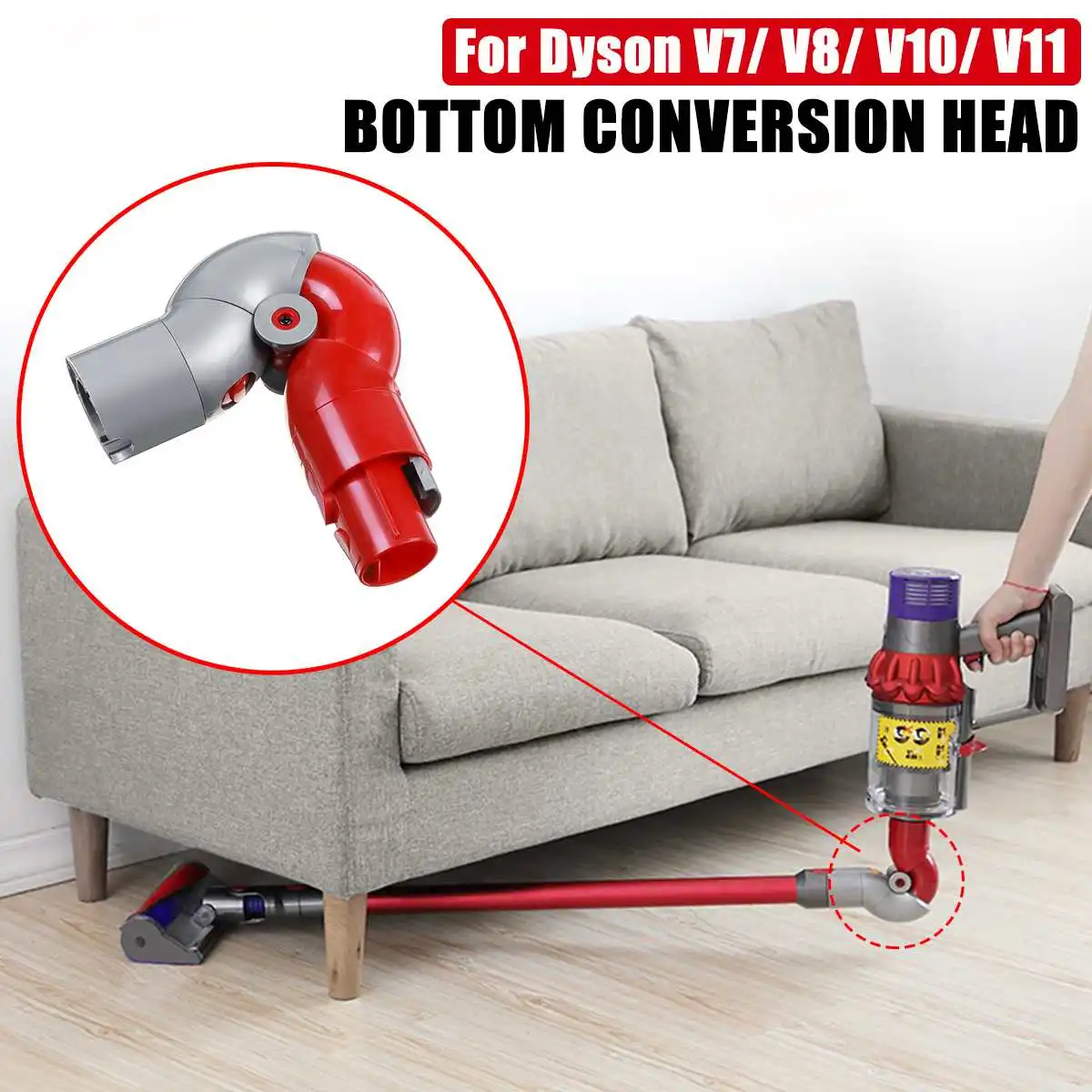 

Vacuum cleaner Bottom Adapter for Dyson V7 V8 V10 V11 Quick Release Replacement Accessories