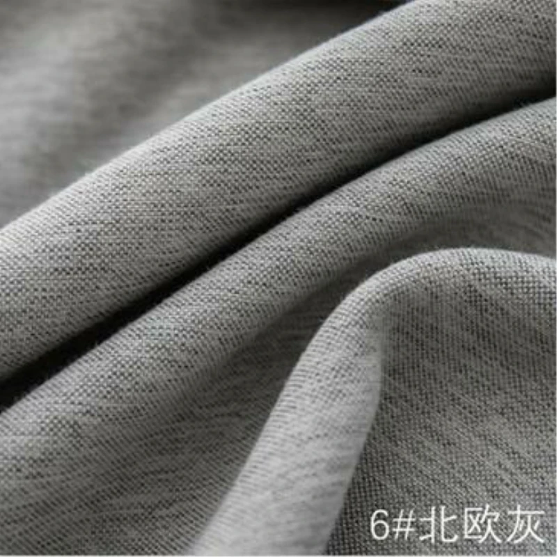 Одноцветные шторы в скандинавском стиле современные простые шерстяные как