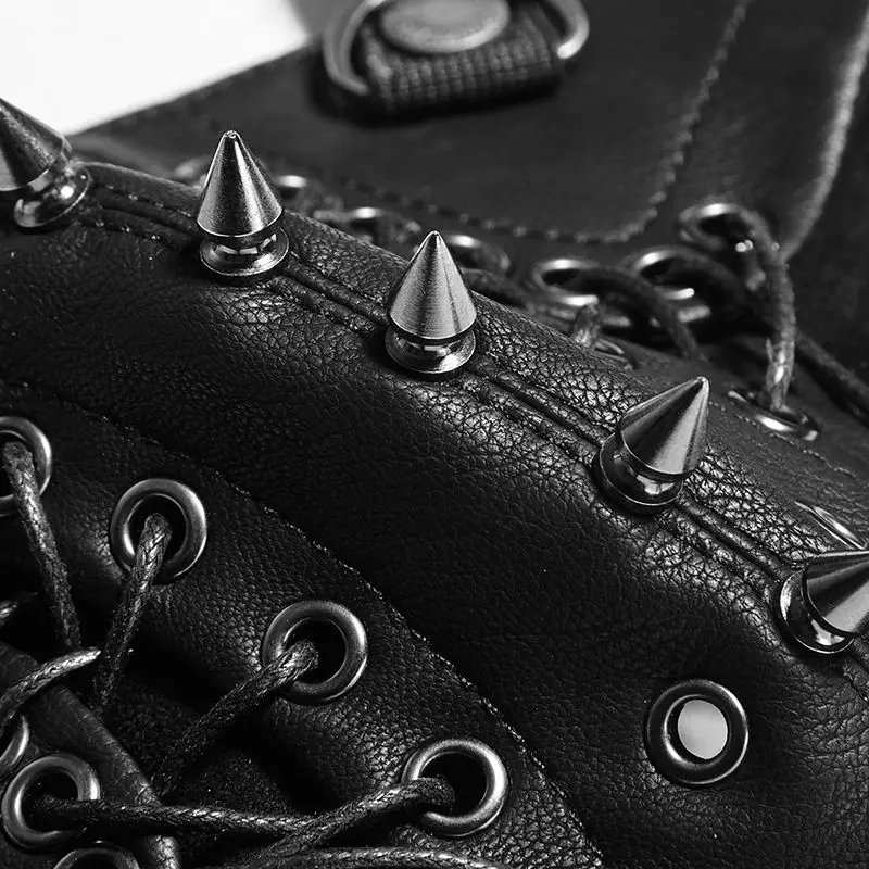 Стильная мужская маска с заклепками в стиле панк стимпанк искусственная замша