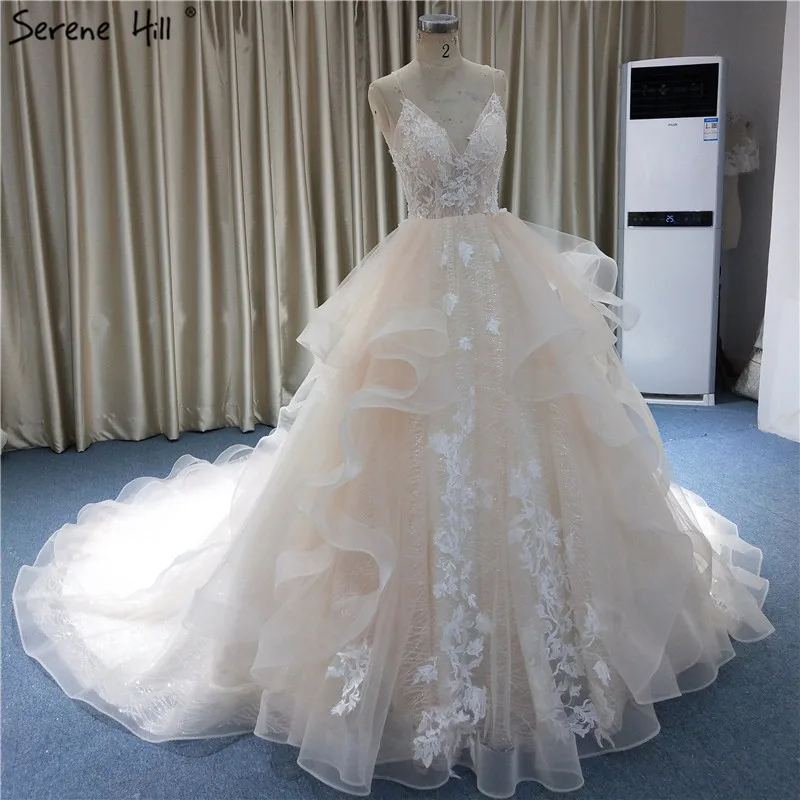 2021 шампанское Глубокий V сексуальные вечерние платья без рукавов ручной работы