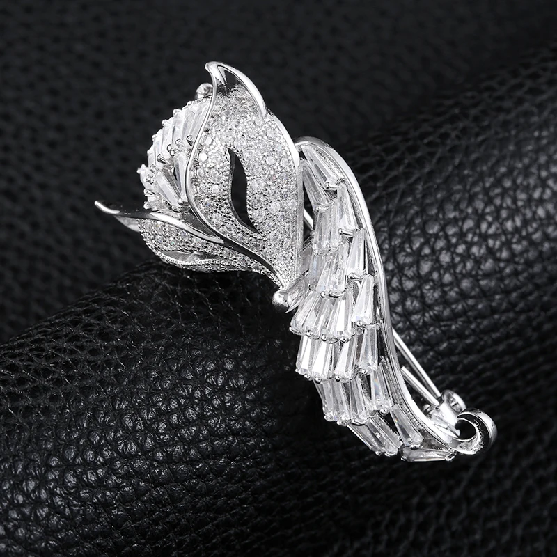 Винтажная брошь Лисичка Роскошные хрустальные ювелирные изделия животных Броши